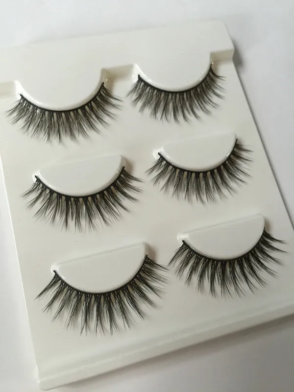 

Sexy 100% Handmade 3D Mink False Eyelashes Natural Crisscross Messy Soft Multilayer Fake Eyelashes Stage Makeup Lashes-58