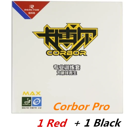 1 red and 1 black 2 шт./партия реактор пипс-в корбор Настольный теннис Резина с губкой пинг понг Резина Tenis De Mesa - Цвет: 1 red and 1 black