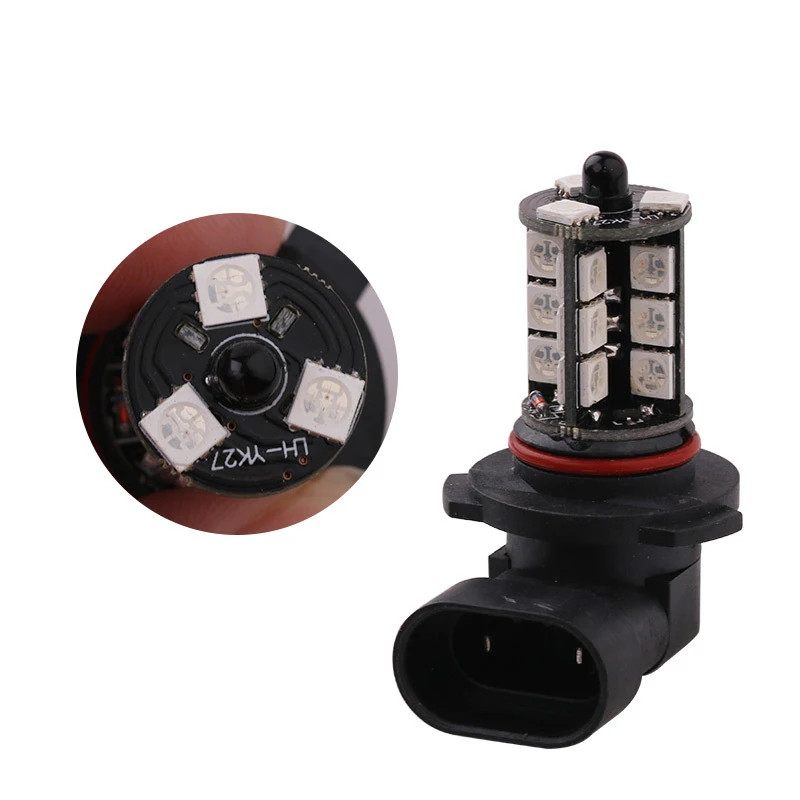 2 шт. H4 H7 H11 9005 9006 светодиодный автомобильный головной светильник RGB 27Smd 5050