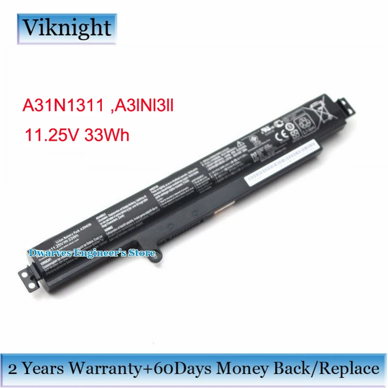 Оригинальный A31N1311 A3lNl3ll Аккумулятор для ноутбука ASUS X102B F102BA X102BA HA41002F 11 25 V 33Wh 3