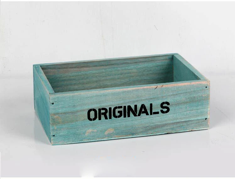 Solid Wood Retro Grocery Store Rectangular Wooden Debris Desktop Stationery Storage Boxes Candy Box Wedding Party Decoration | Дом и сад
