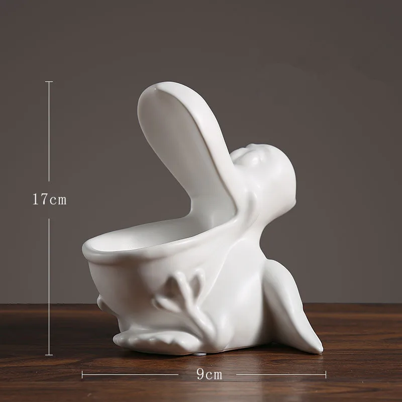 

Pelecanus Storage Box Figurine Statues Animals Bird Storage Art Sculpture Ceramic Art&Craft Home Decoration Accessories R958