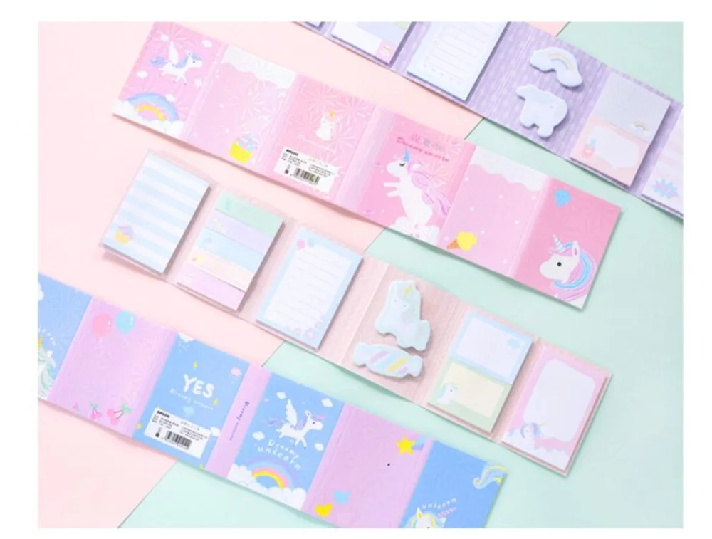 Сон Единорог блокнот для заметок N Times Sticky Notes memo закладки для блокнота подарочные канцелярские товары