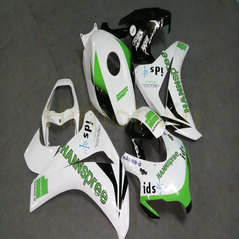 

Custom motorcycle article for CBR1000RR 2008 2009 2010 2011 CBR 1000 RR Fairings+Botls+Injection mold green white M2