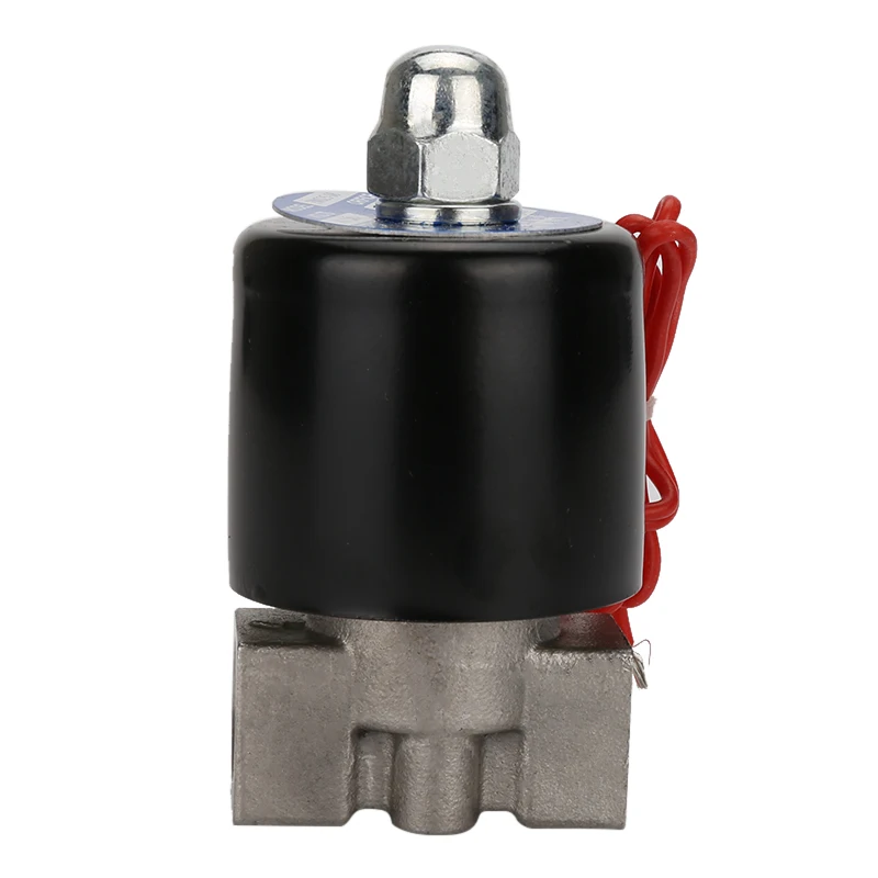 DN08 AC220V 110V DC24V 12V 1/" компактный Соленоидный клапан из нержавеющей стали по хорошей цене для воздуха, воды, масла, Газа