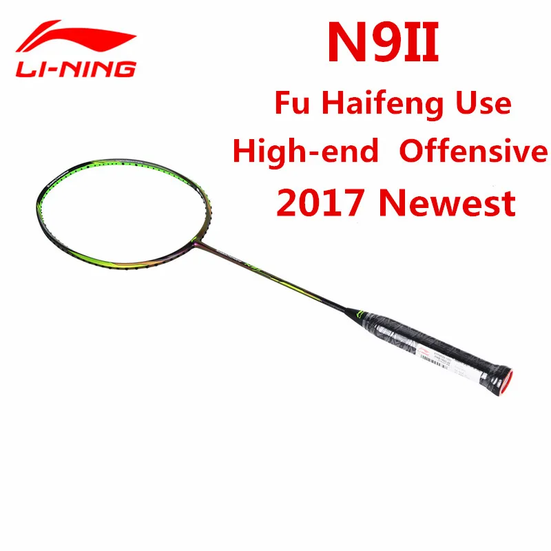 Ракетка для бадминтона Li Ning Fu Haifeng Sudiman Cup N9II стример с зеленой подкладкой AYPM026 1