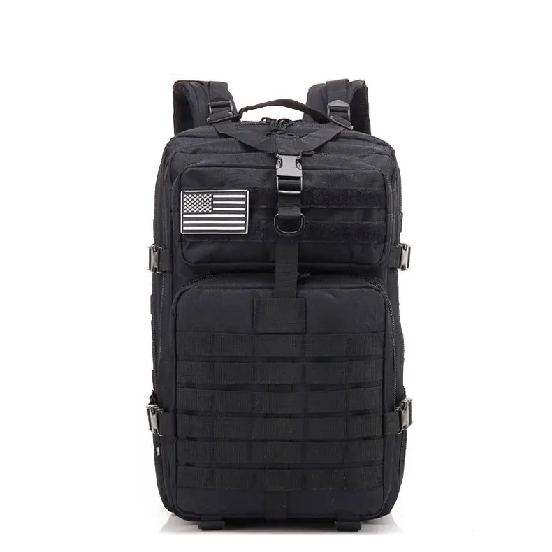 Военный Рюкзак Molle, тактическая армейская штурмовая сумка, 3P EDC, рюкзак для походов, кемпинга, охоты, камуфляж, водонепроницаемый пакет 45L