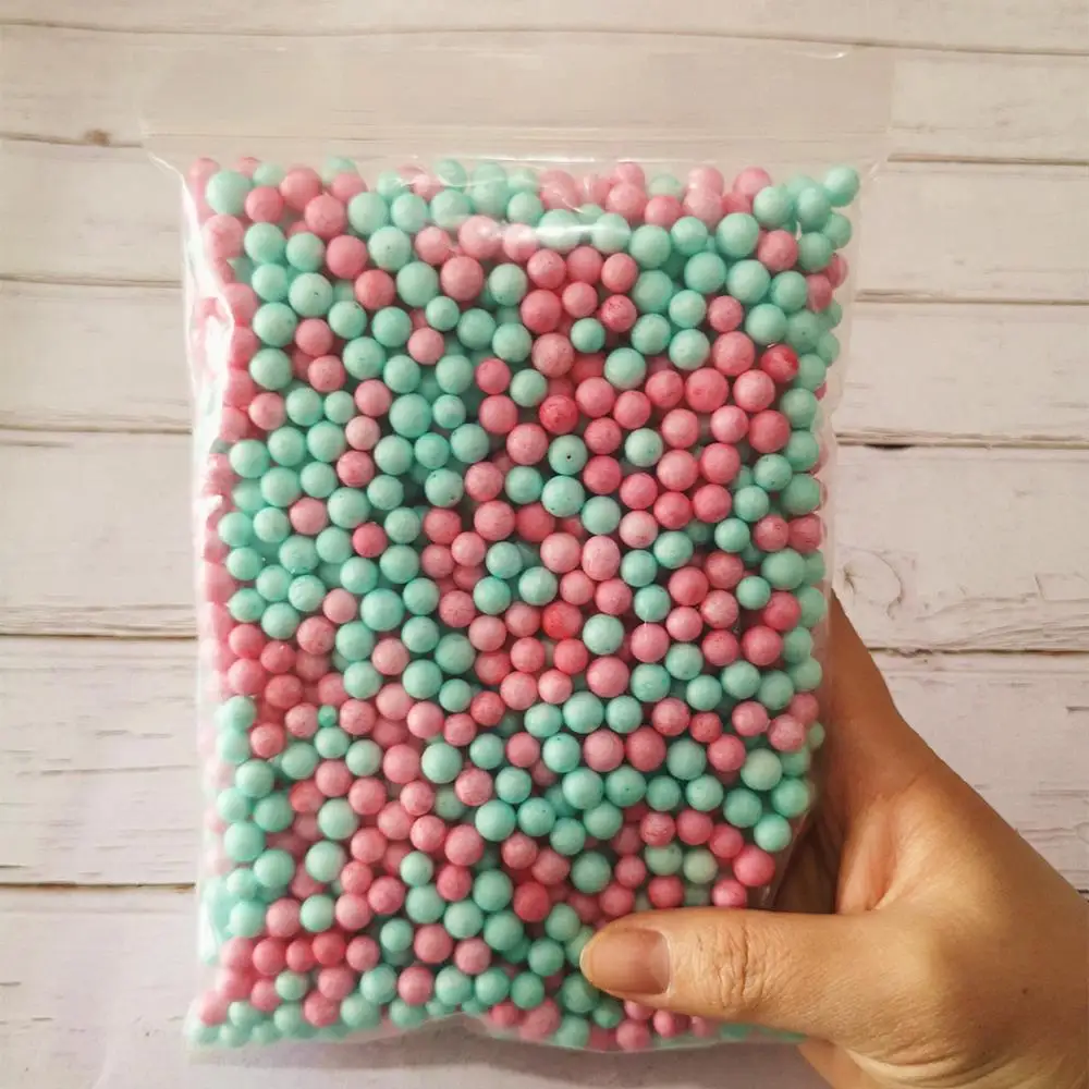 13 г снежные частицы грязи мини цвет пены слизи DIY аксессуары Радуга крошечные шарики пены поставки