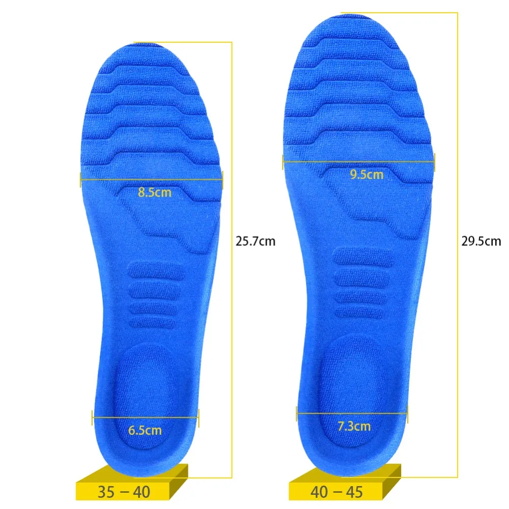 3ANGNI All-Day Insoles Memory Foam Sweat-Absorbant Sport Massage Arch Support Soft Pad Insert Woman Men Feet Pain Shoes Sole
