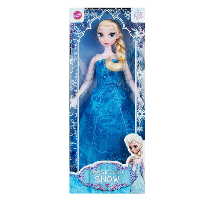 Elsa Disney оригинальные Детские Куклы Эльза Анна Принцесса мультфильм Замороженный Снежная королева детские игрушки для девочек Подарки на день рождения модели куклы - Цвет: Elsa