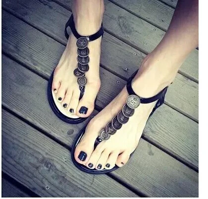 In the summer of 2014 new harajuku female flat with student han edition black clip toe shoes tide restoring ancient ways | Обувь