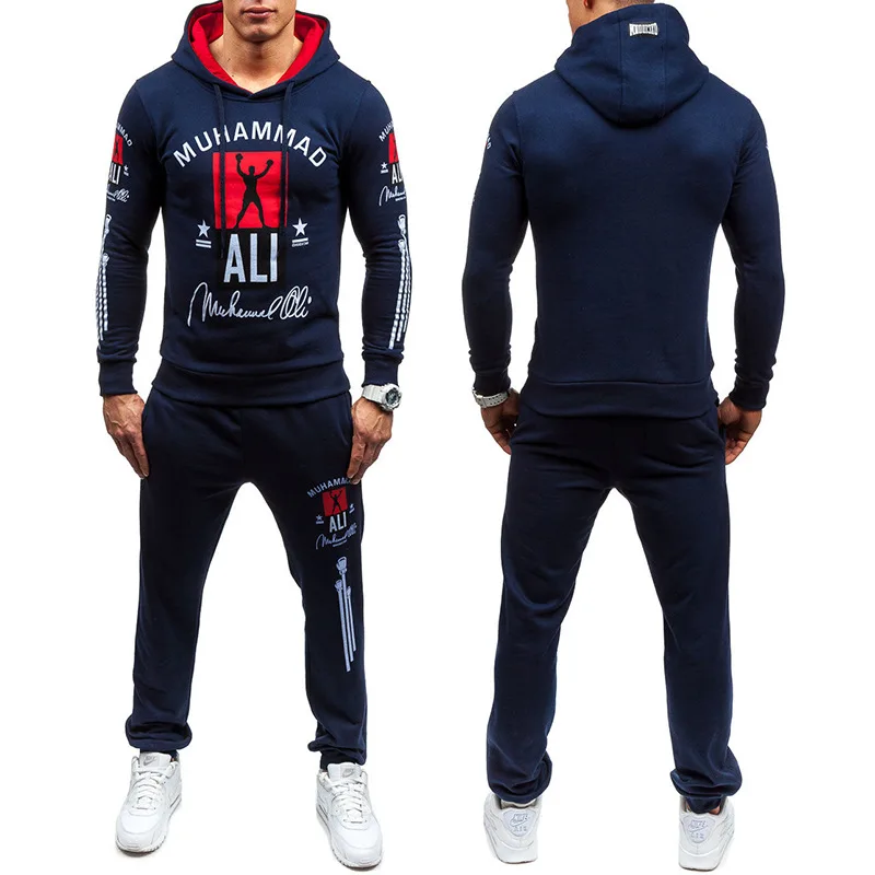 Gusskater brand new fast selling European and American cross border dedicated men's cardigan hooded sweater pants suit | Мужская