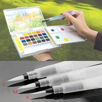 1pc refillable water brush ink pen for water color calligraphy painting illustration pen office stationery