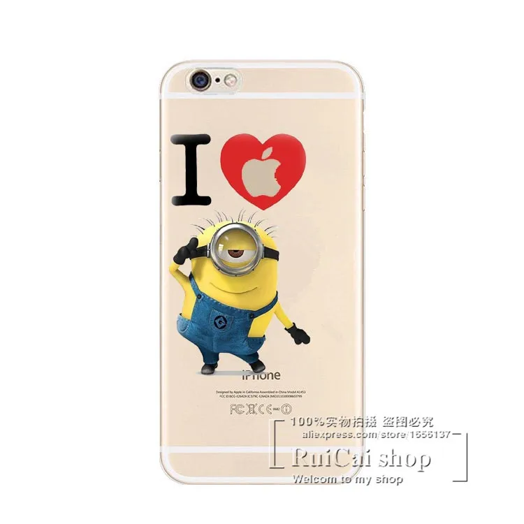 New Arrival Minions Cases For iPone 6 Super Cute Design Case Cover Apple iphone 6S 4.7 inch Free Shipping |