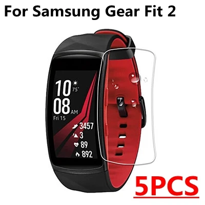 Hangrui силиконовые ремешки для часов samsung gear Fit 2 Pro ремешок для часов браслет для samsung Fit 2 Замена relogio inteligente - Цвет: Only Screen Films