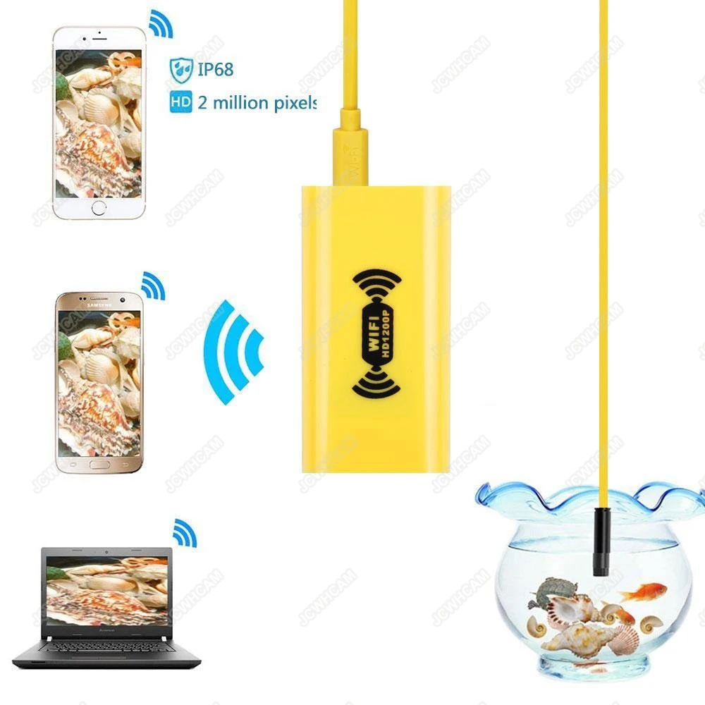 1 м 2 5 WIFI эндоскоп 1200P HD камера 8 мм для Android IOS iPhone Проводная труба змеиная