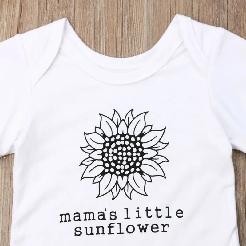 

Newborn Kids Baby Girl 0-18M Cotton Outfits Clothes Tops Romper Bodysuit+Pants Sets