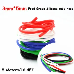 5 м-3 х 5 мм, Новое поступление, устойчивый к высоким и низким температурам, безвкусный, прозрачный, для пищевых продуктов, силиконовый шланг, трубка