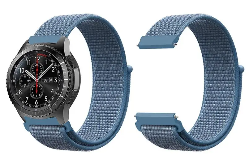 Спортивный ремешок для Amazfit ремешок Bip нейлоновый дышащий браслет на запястье для Amazfit Stratos 2 Pace ремешок для часов 20 мм 22 мм браслет