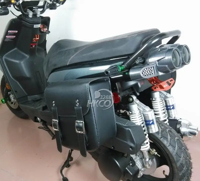 2 шт. мотоциклетные Сумки из искусственной кожи задние боковые сумки для Honda Suzuki