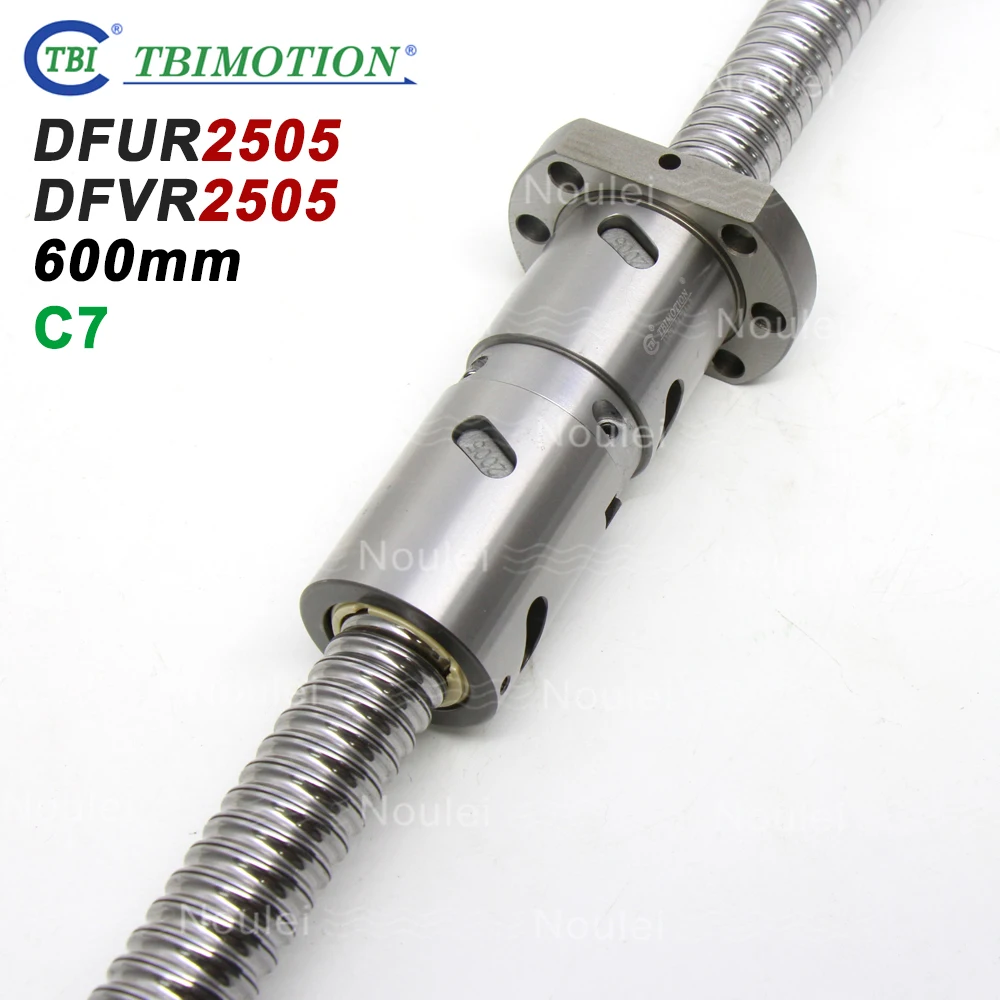 TBI MOTION 2505 шариковый винт C7 DFU2505 Набор 600 мм с новой шариковой гайкой OFU2505 5 свинцовый