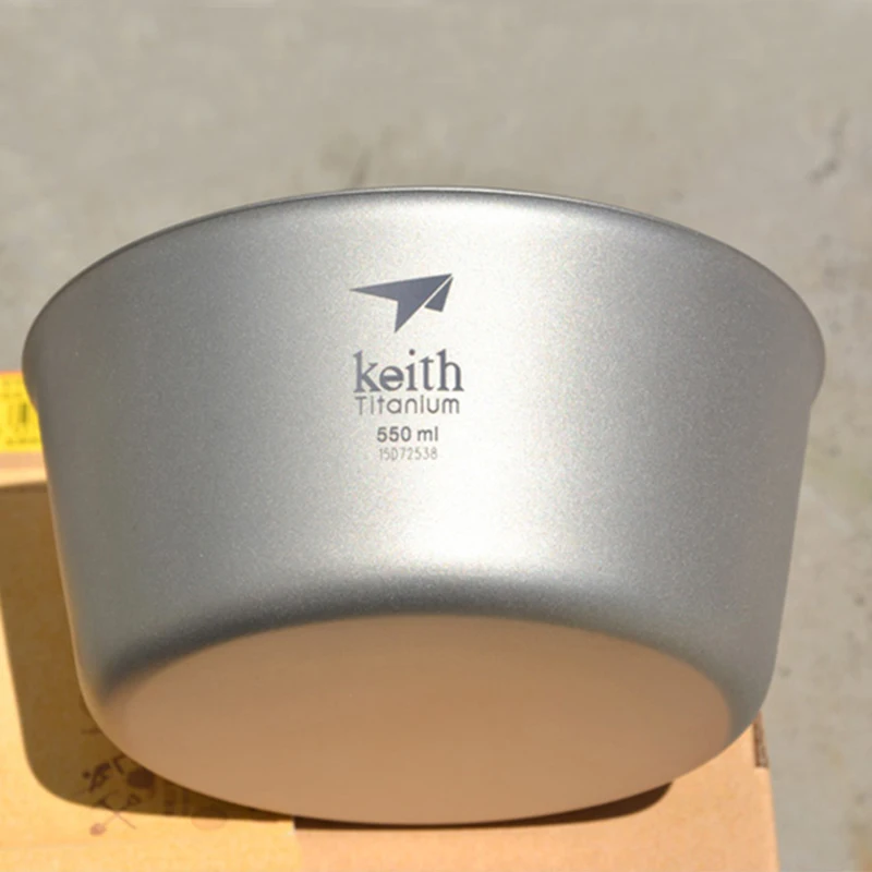 Keith 550 контейнер для еды мл титановая чаша с двойными стенками кемпинга на