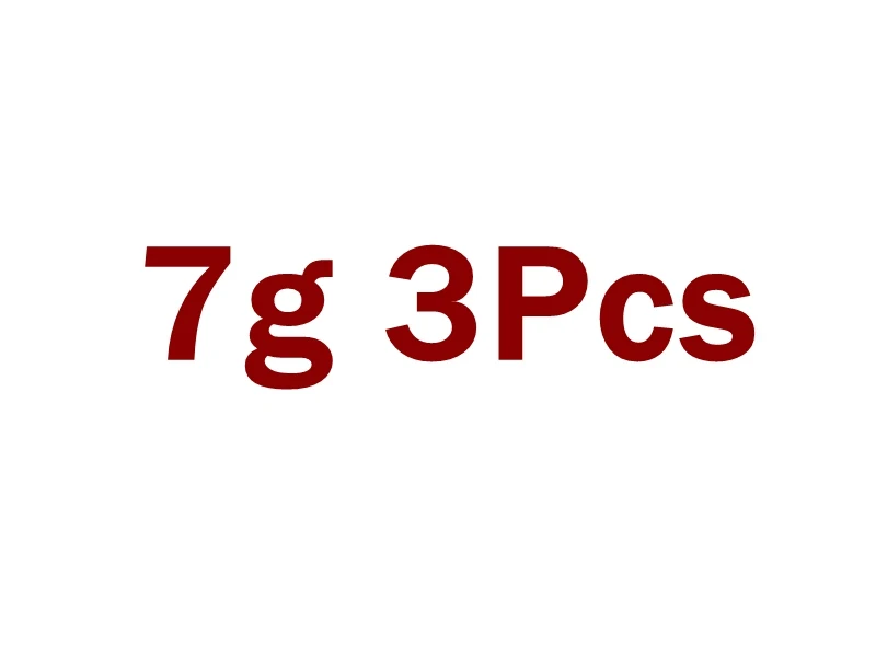 7g 3Pcs 3 шт., 3,5 г/5 г/7 г, свинцовая головка, крючок, приманка, мягкие приманки для рыбалки, крючок, анти-подвешивание, джиг, голова, рыболовные крючки для морского окуня - Цвет: 7g 3Pcs