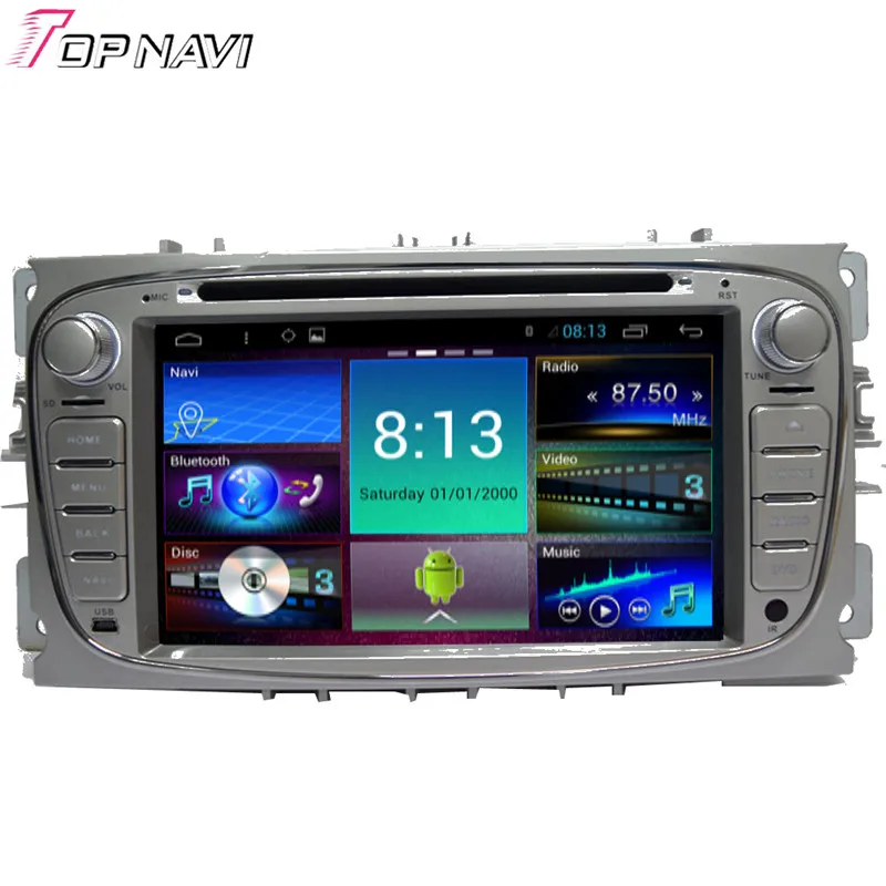 

Topnavi 7'' Quad Core Android 6.0 Car DVD Multimedia Player for Focus 2008 2009 2010 2011 GPS Navigation Radio