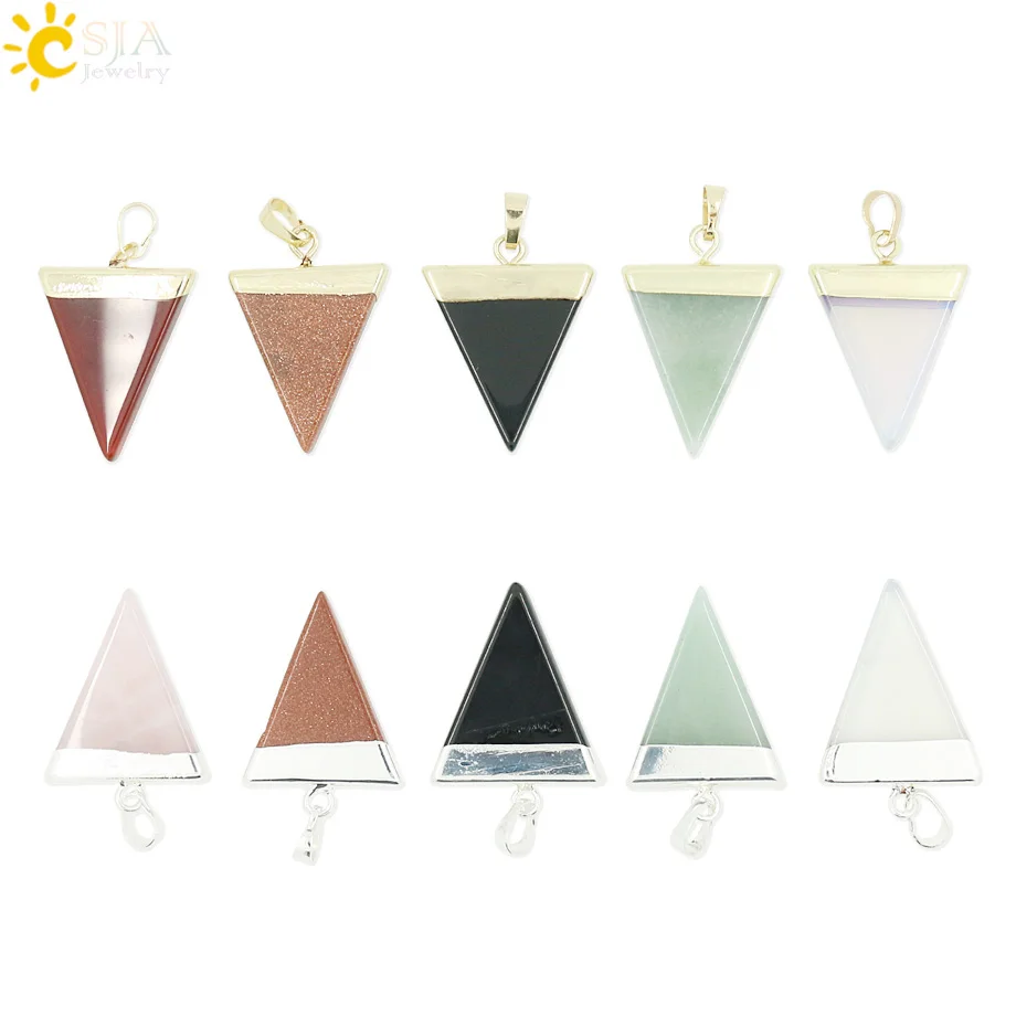 CSJA 2015 Рейки Исцеление натуральный драгоценный камень модные ювелирные изделия