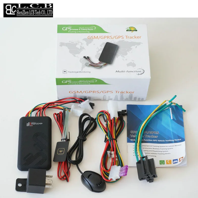 gps трекер gps слежение! Мини Автомобильный gps-трекер GT06 с отключением топлива/остановкой двигателя/GSM SIM сигнализация - Цвет: with box