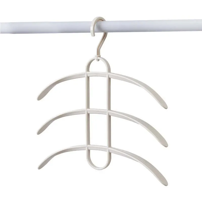 beige Hoomall 5 слоев вешалки в форме рыбьей косточки для хранения одежды, шкаф для одежды, сушилка для белья, стеллажи для хранения одежды - Цвет: beige