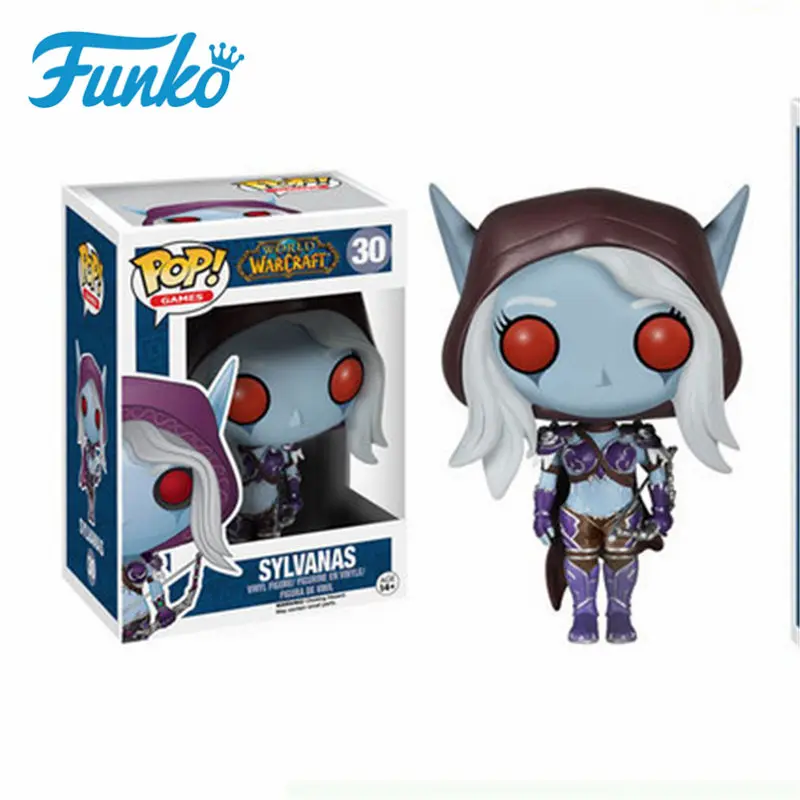 Funko Pop WOW Theme World Of Warcraft Игра виниловые куклы#15 ARTHAS#14 ILLIDAN#30 SYLVANAS ручная настольная мебель подарок