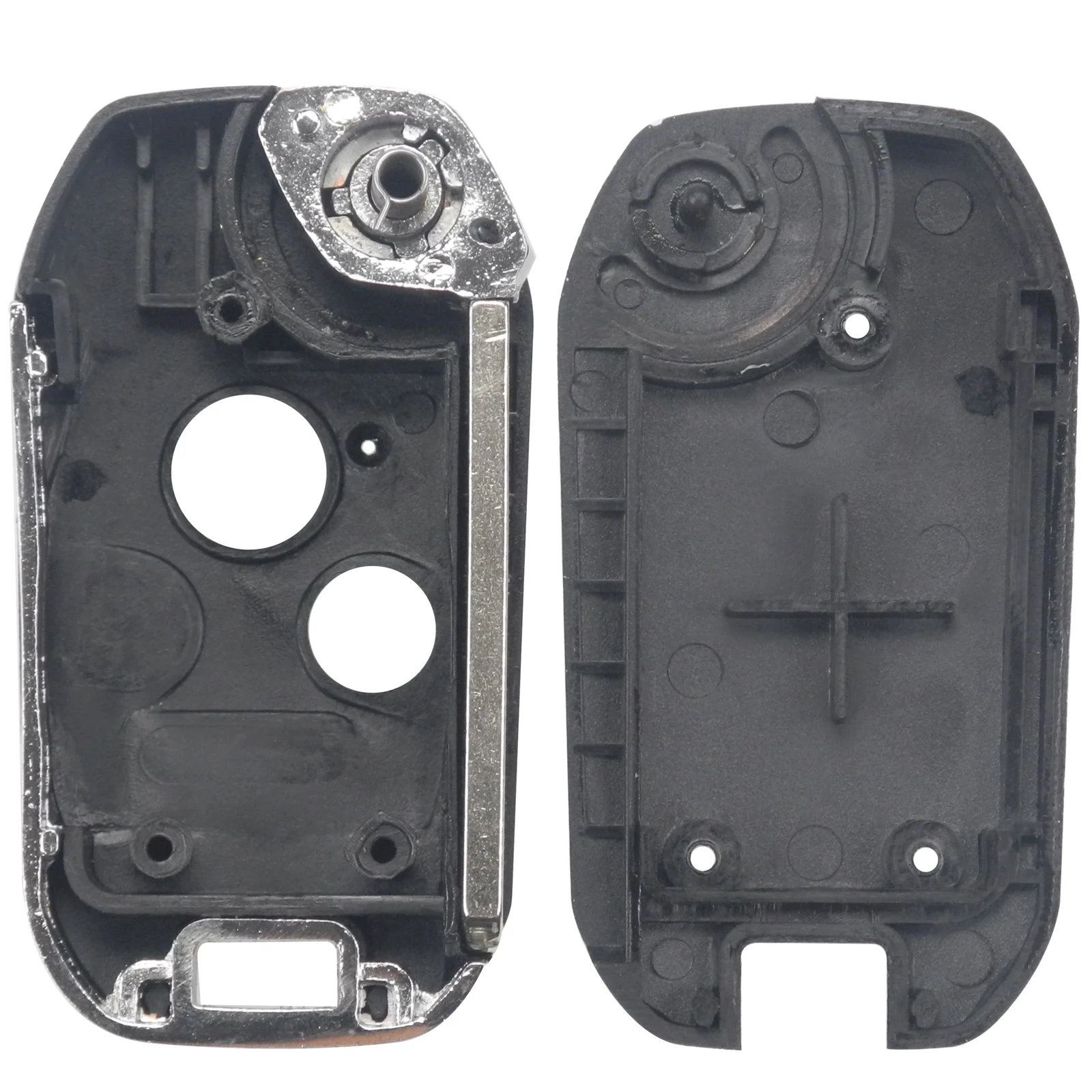 Jingyuqin 2 Buttons Remote Car Key Case Shell Replacement for Honda Accord Civic CRV Pilot Car-styling Folding Flip Fob | Автомобили и