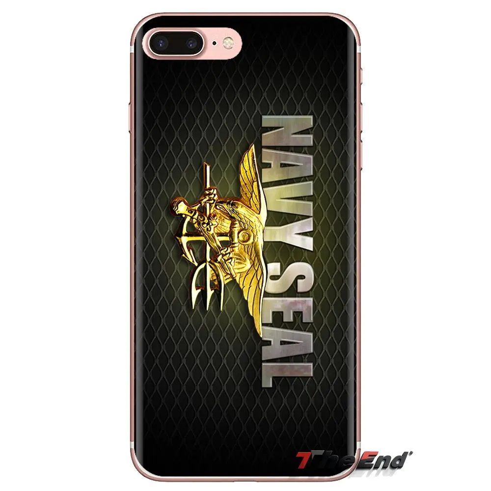 Для Samsung Galaxy S3 S4 S5 Mini S6 S7 Edge S8 S9 S10 Plus Note 3 4 5 8 9 U. S. NAVY SEAL TEAM Логотип Плакат мягкие