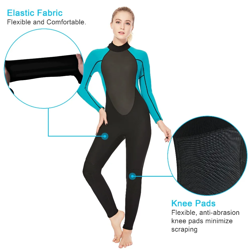 REALON 2 3 мм Неопреновые женские гидрокостюмы с длинными рукавами рашгарды С CR для