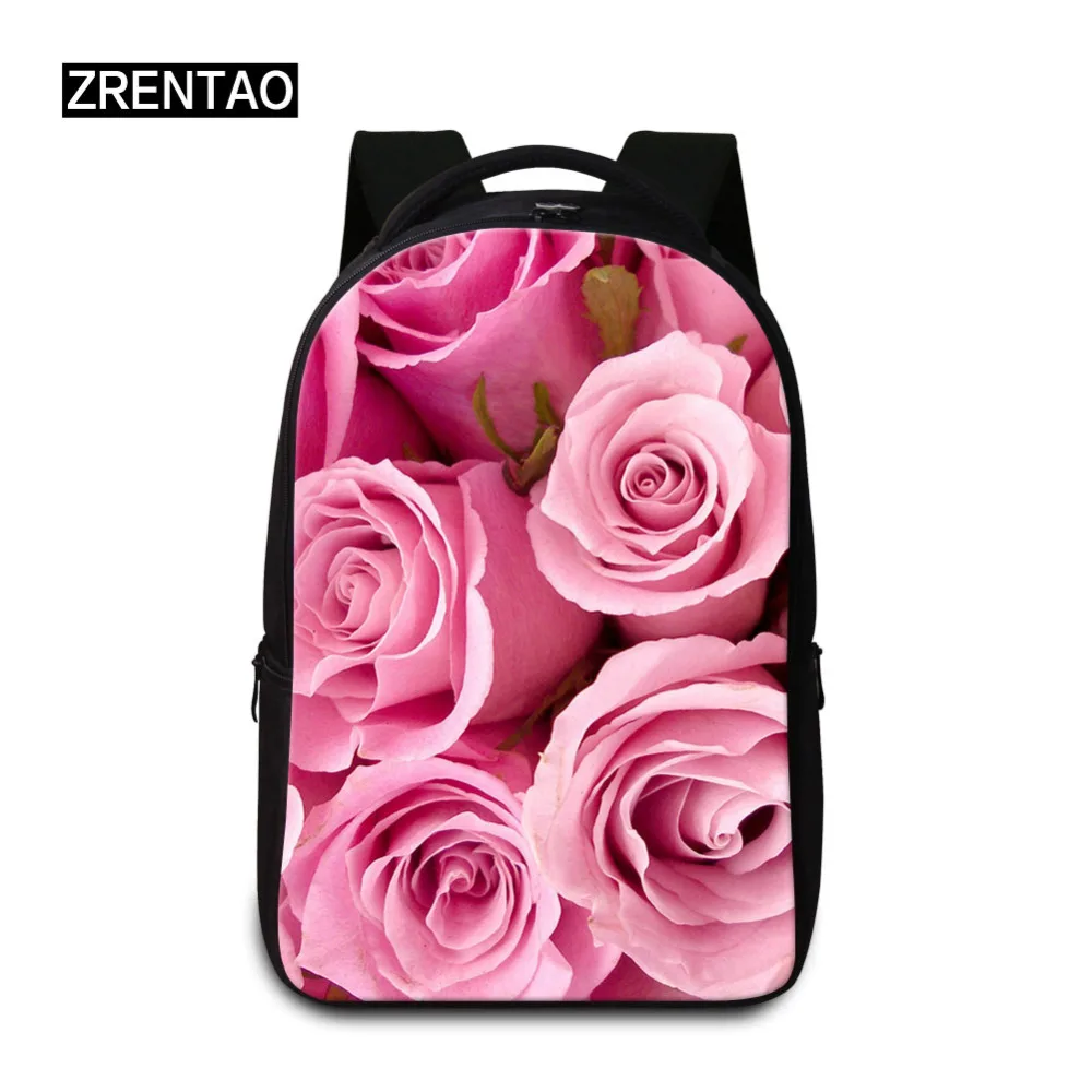 

ZRENTAO Women Backpacks For Teenage Girls Floral Printed School Bags Travel Leisure Laptop Backpack Female Canvas Backpacks