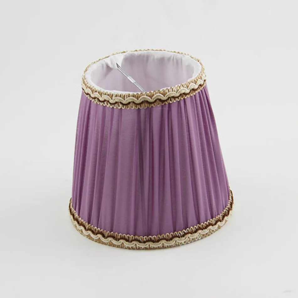 DIA 13.5cm/ 5.31 inch Chandelier Lamp Shade: Beautiful Designs To Illuminate Your Home Purple Color Mini lampshades Clip On | Лампы и