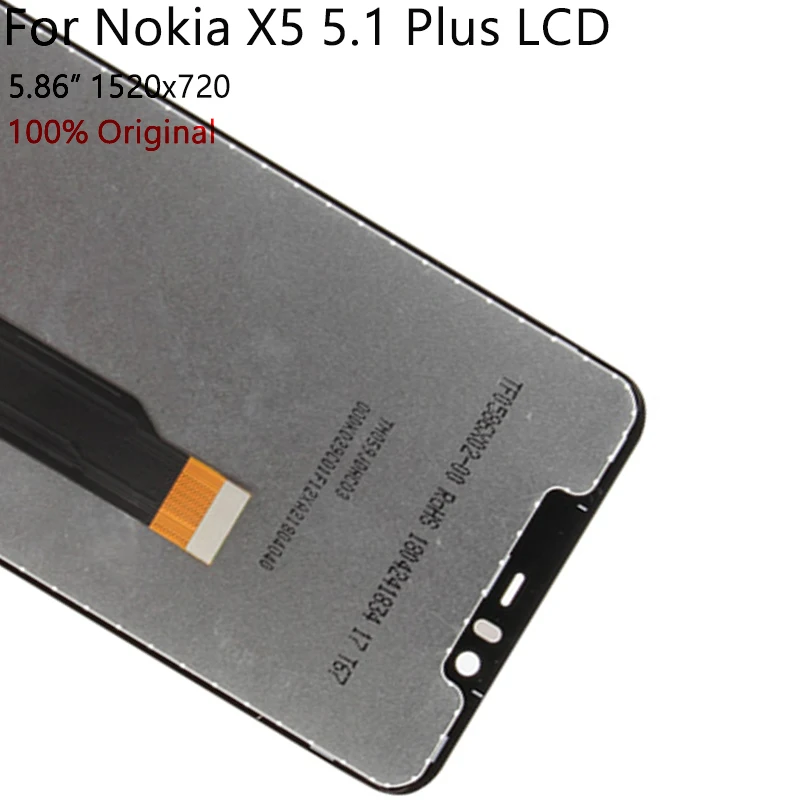 5 86 &quotдля Nokia X5 1 Plus ЖК дисплей с сенсорным экраном дигитайзер сборка запасные