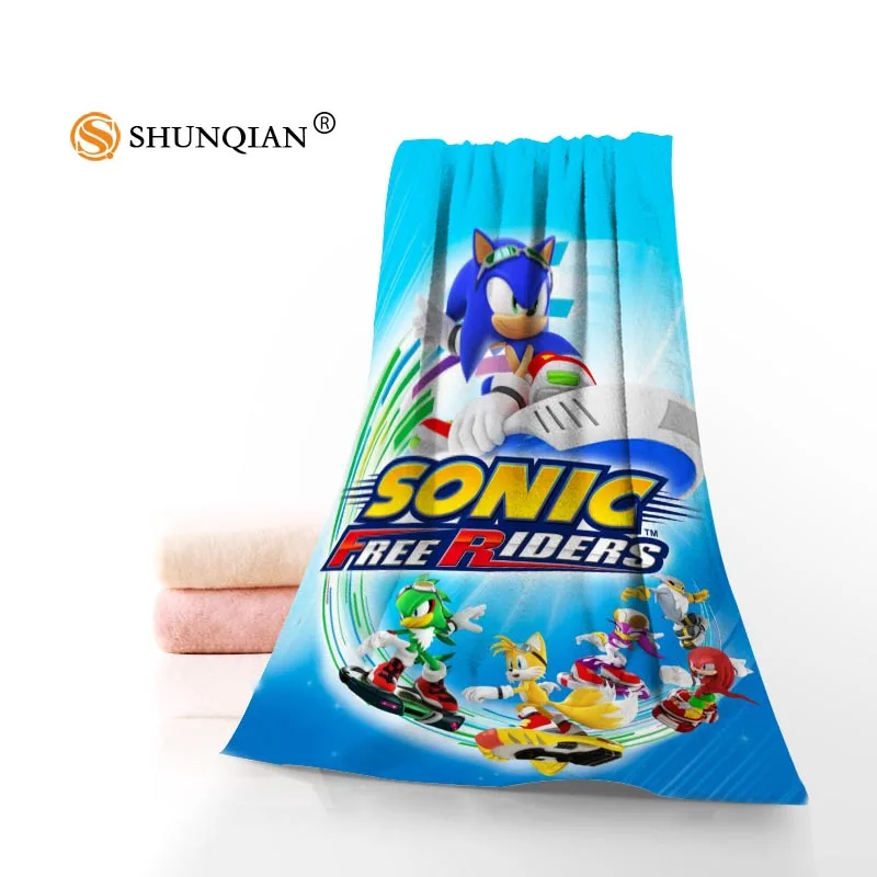 Новые пользовательские Sonic полотенце с ежом печатных хлопок лицо/банные полотенца из микрофибры Ткань для детей Мужчины Женщины полотенце для душа s A8.8 - Цвет: 14