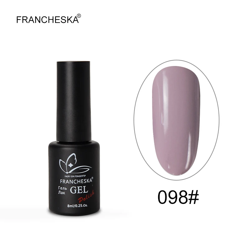 Francheska 98 Francheska Гель-лак горячая распродажа серый розовый серия Гель-лак для ногтей Гибридный гвоздь unha lakier hybrydowy долговечный замачиваемый гель - Цвет: Francheska 98