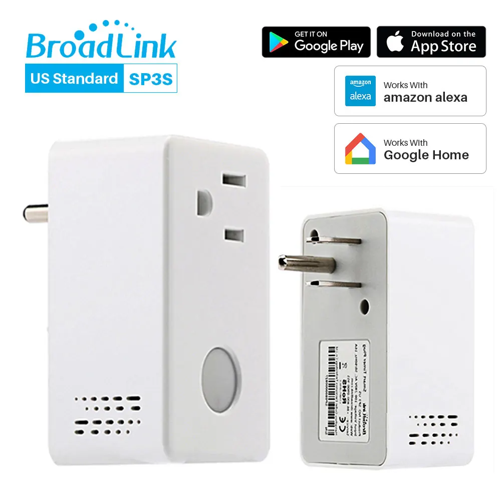 Broadlink SP3S SP3 3g/4G Wifi умная розетка таймер с монитором энергии приложение управление совместимый с Alexa Echo Google Home