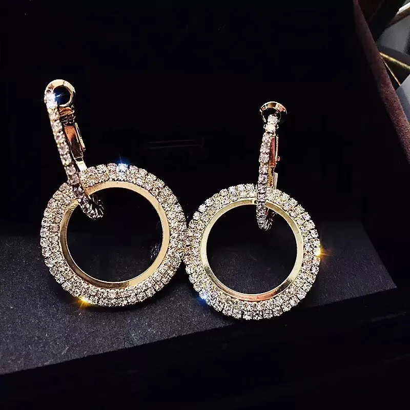 S925 иглы корейские серьги для женщин серьги-кольца модные ювелирные изделия 2018