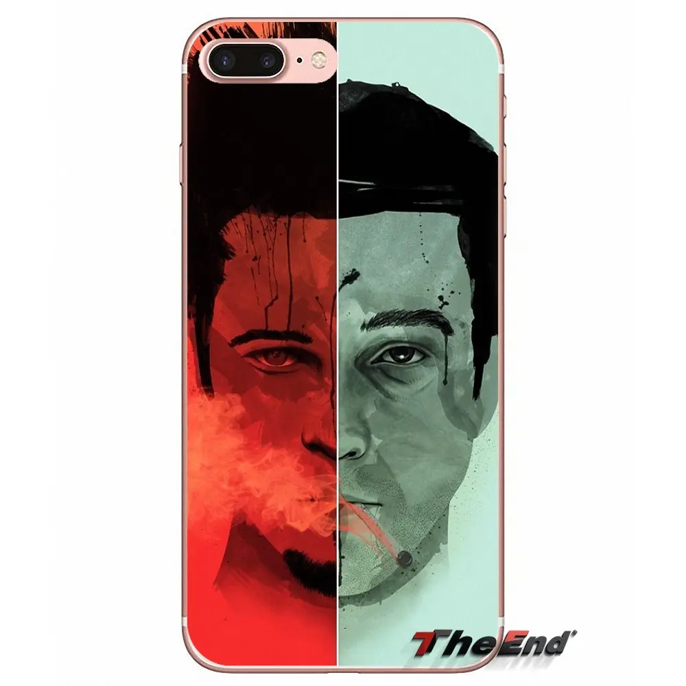 Чехол для iPhone X 4 4S 5 5S 5C SE 6 6S 7 8 Plus Samsung Galaxy J1 J3 J5 J7 A3 A5 2016 2017 edward norton fight club tyler durden|case