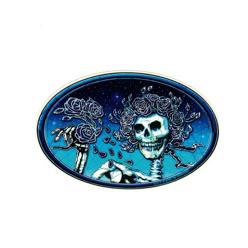 YJZT 14 6 см * 9 2 надпись Grateful Dead Skull And Roses автомобильная наклейка индивидуальная из