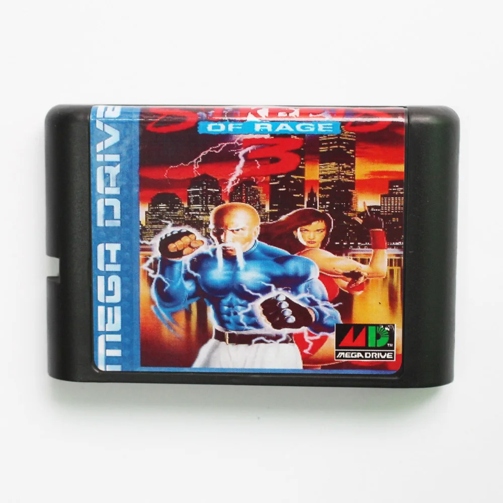 Улицы ярости 3 игры Картридж Новые 16 бит карточная игра для Sega Mega Drive / Genesis