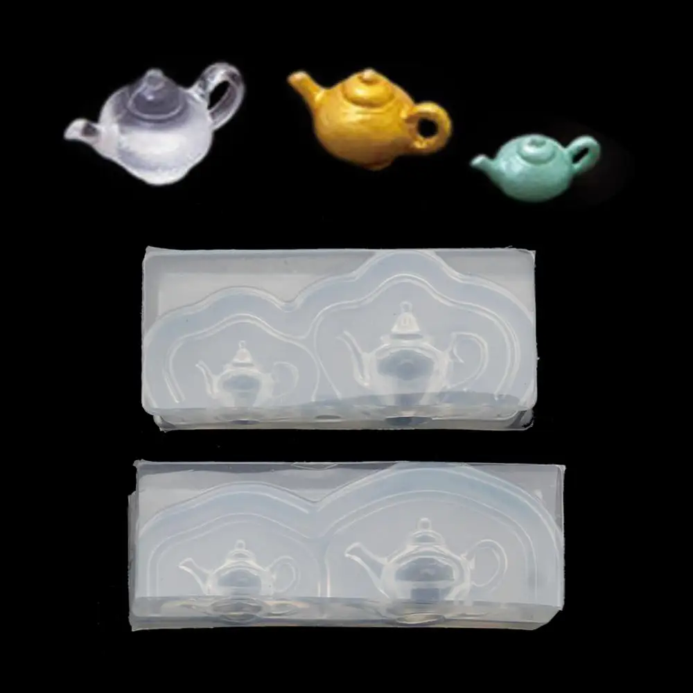 

1 PC Cute Mini Teapot Silicone Resin Molds Earrings Pendant Necklace Jewelry Tools