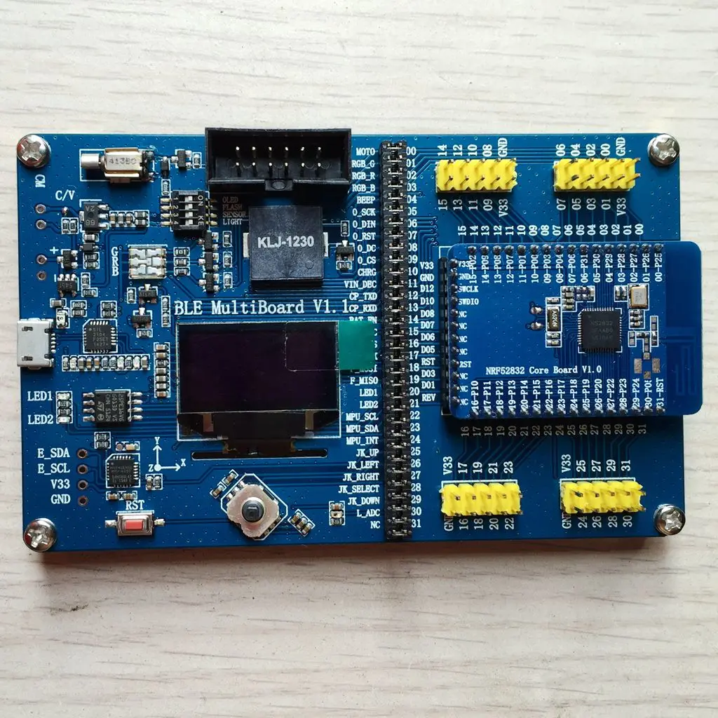 BLE MultiBoard + NRF52832 макетная плата/богатые периферийные устройства/сильная