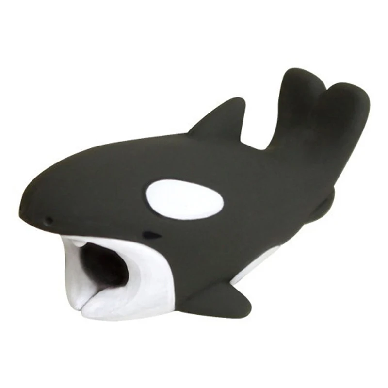 Funny Cable Winder Cover For iPhone USB Charging Bite Cellphone Protector Organizer Charger Wire Head | Электроника