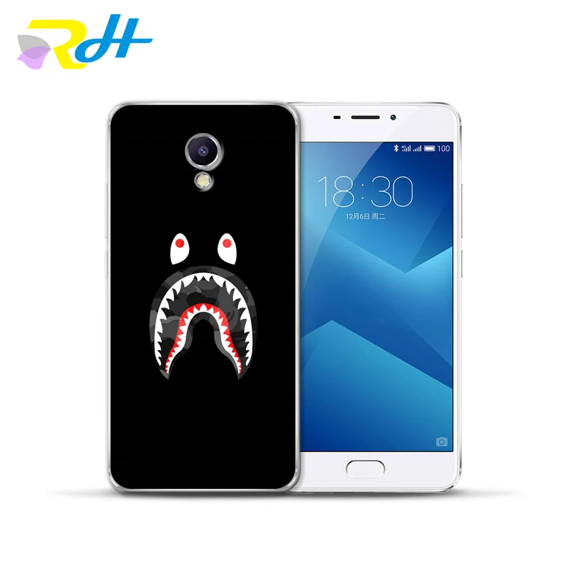 Чехол Etui для Meizu U10 U20 M5 Note M5C M3C Pro 6 M3S Max M5S M6 M3 модный черно-белый чехол 8 сезона |