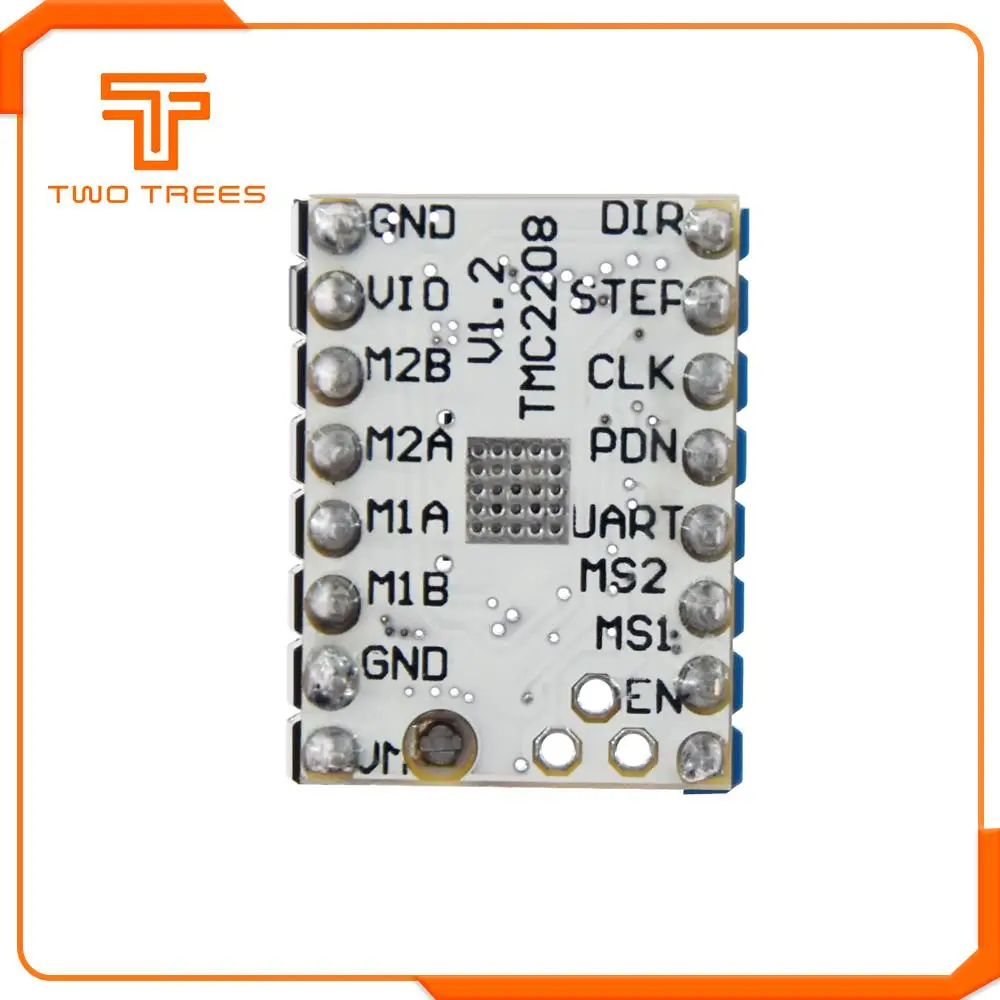 1 шт. Stepstick TMC2208 TMC2209 Драйвер шагового двигателя супер тихий с новыми радиаторами Замена для SKR V1.3 плата управления MKS GEN